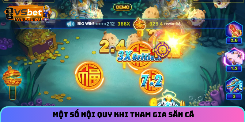 Review Game Bắn Cá Thần Tài - Game Săn Boss Bom Tấn 2026 1 Một số nội quy khi tham gia săn cá